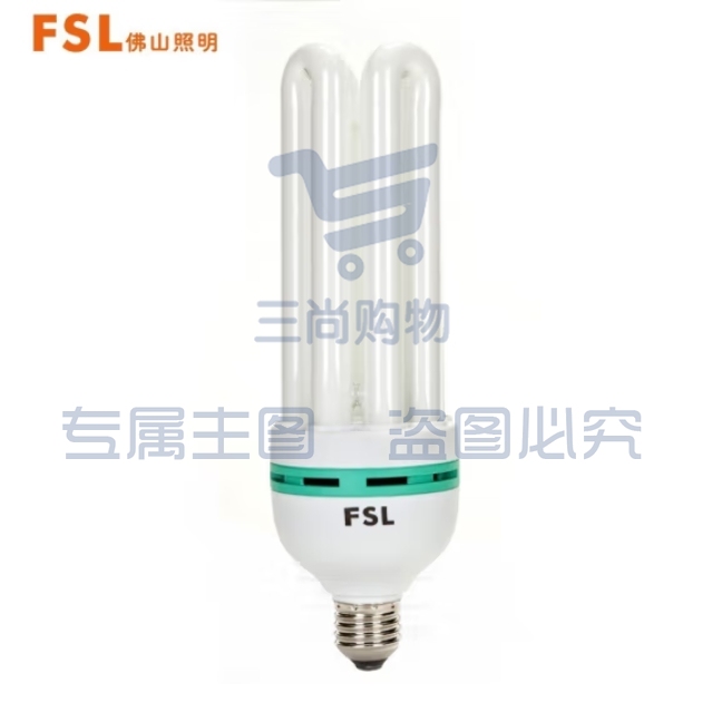 佛山照明 36W节能灯泡4U型三基色荧光E27螺口白光6500K
