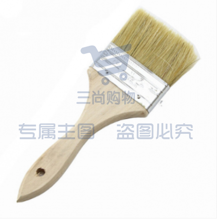 巨联（JULIAN ) 油漆刷木柄猪毛刷猪鬃刷文玩毛刷扫灰清洁毛刷 4” 宽约100mm