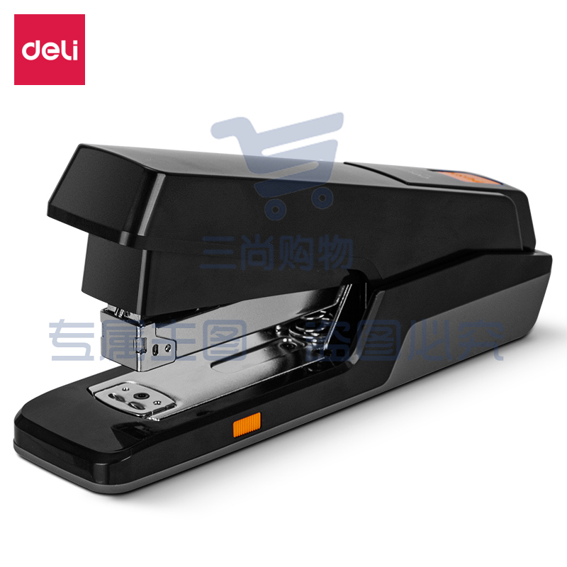 得力(deli)40页两段式省力订书机/订书器 弹出式钉道 适配24\6,26\6,24\8钉 办公用品 颜色随机 0479 1台 137