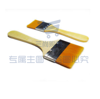 文华(WENHUA)3cm板刷加大加厚儿童绘画笔刷水粉水彩画刷排笔美术颜料刷.