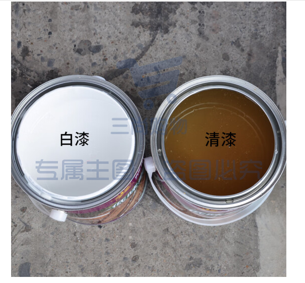 紫荆花 漆硝基漆透明清漆白漆快干油漆家具油漆亮光哑光木器漆2.8kg NC-半哑光清面 3L