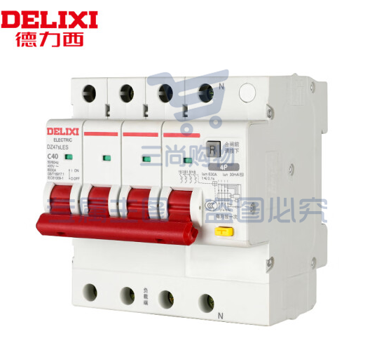 德力西电气(DELIXI ELECTRIC)DZ47SLES-4P-C40-30mA-AC型 升级款小尺寸漏电保护断路器 漏保空气开关