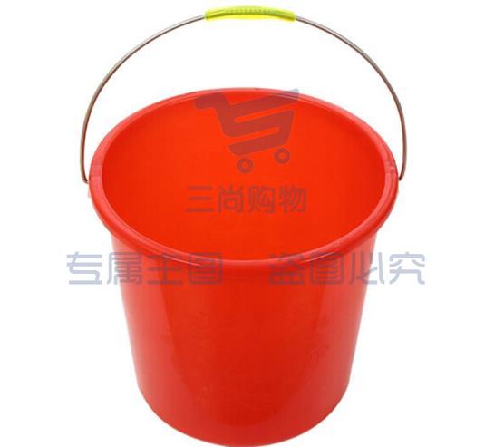 塑料水桶21升颜色:大红色