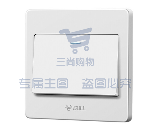 公牛墙壁开关 单控开关G07K111C白色