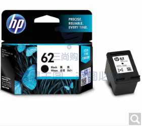 惠普C2P04AA 62号 黑色墨盒 (适用于HP OfficeJet 200 移动打印机)