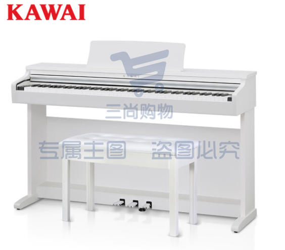 卡瓦依（KAWAI）电钢琴KDP110白 88键重锤 电子数码钢琴成人儿童初学专业家用