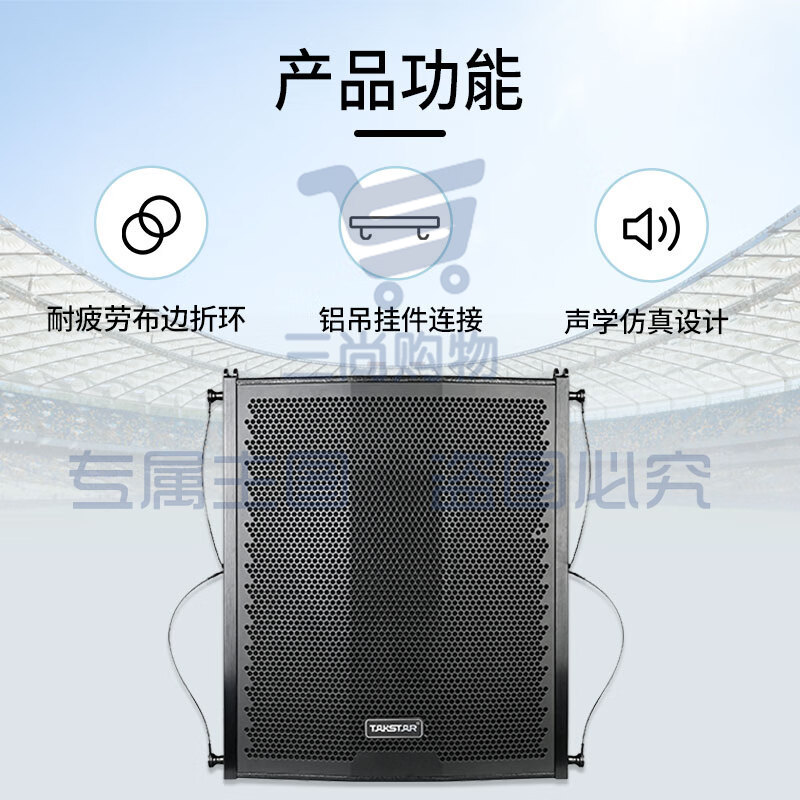 得胜 (TAKSTAR)ESA-151 线性阵列音箱 大功率远射程指向性强 小型演出教堂体育场馆小型多功能厅等较大型扩声场合