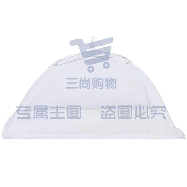 白色商用超大号长方形餐桌罩新款可折叠盖菜罩家用饭店剩菜食物罩120cm*60cm