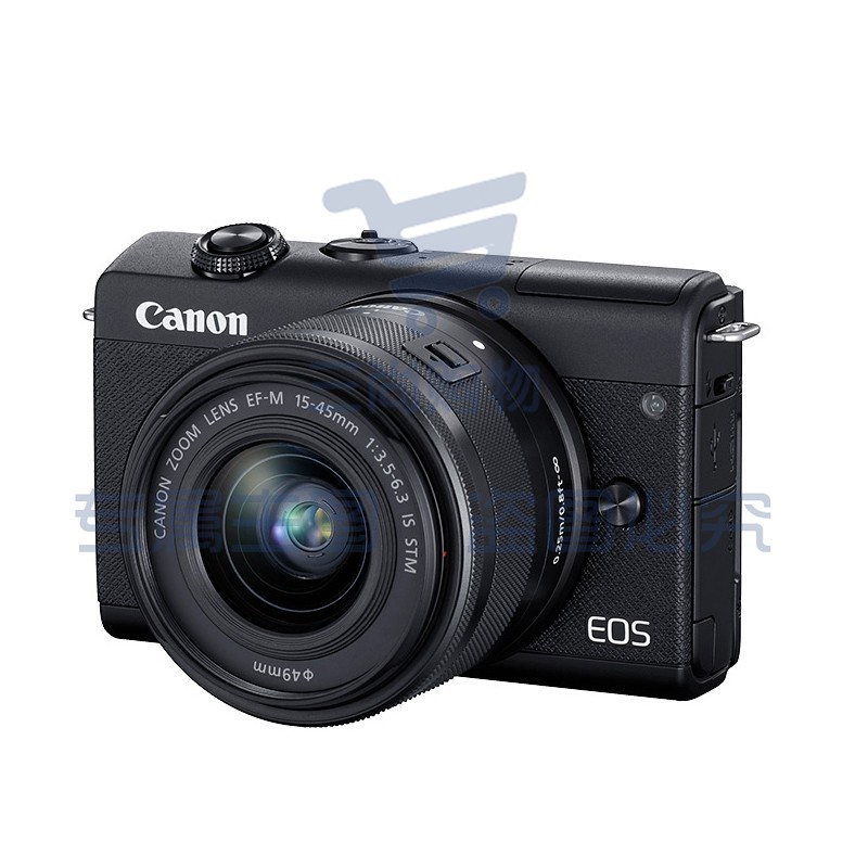 佳能(Canon) EOS M200 微单相机视频直播高清4K数码相机(15-45mm)白/黑色套机64G内存