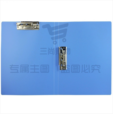 金利尚 A4文件夹单双强力夹资料夹插页试卷夹文件夹子系列 双强力夹 蓝色