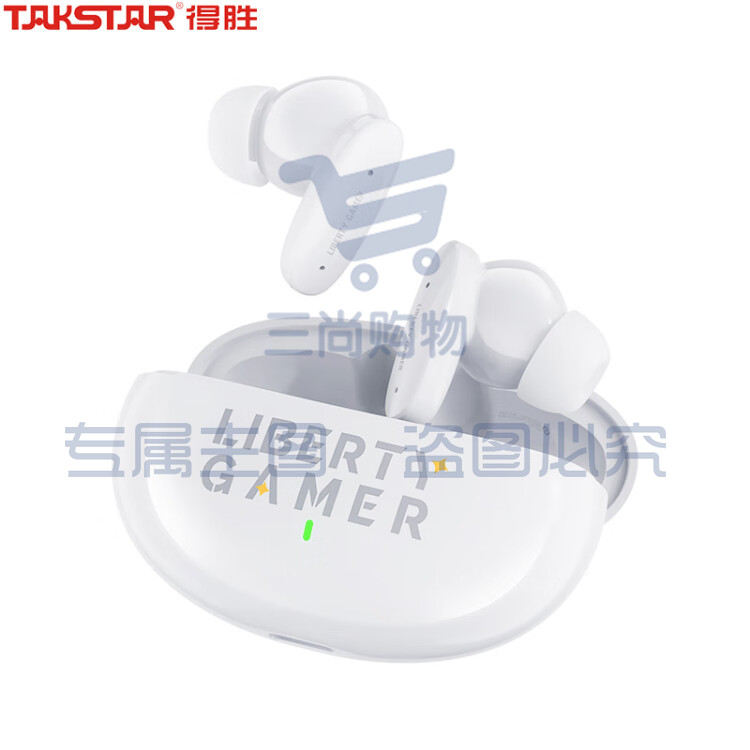 得胜(TAKSTAR)自由玩家LE100W真无线蓝牙耳机入耳式冰川白