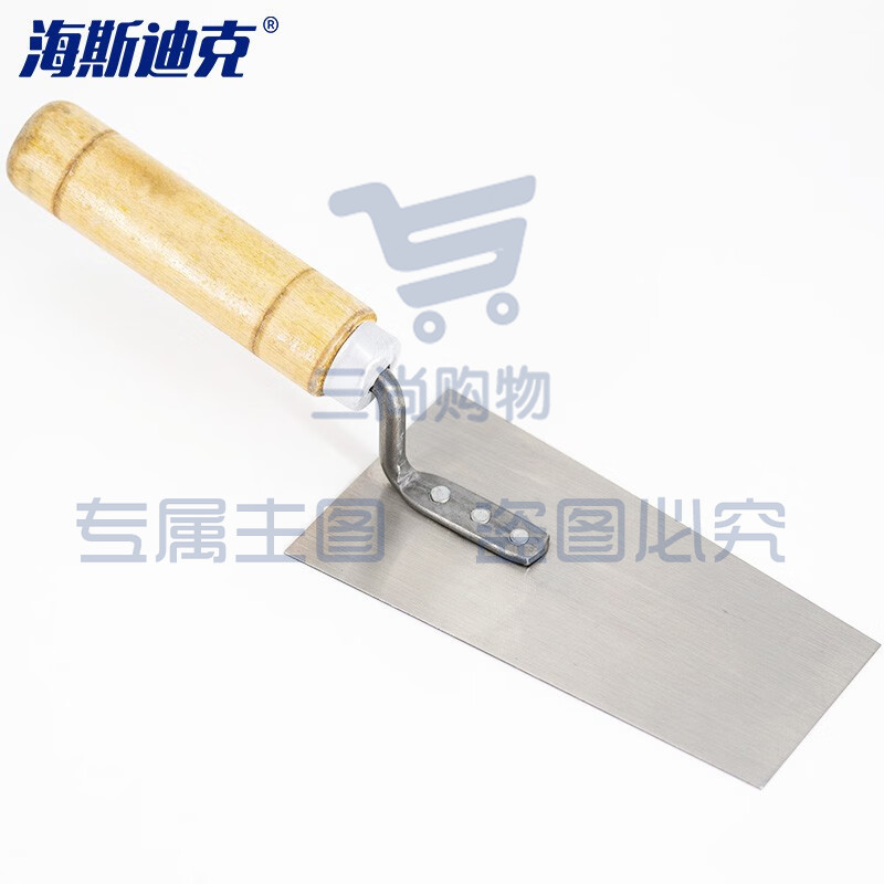 海斯迪克 gnjz-5338 木柄抹泥刀 泥工瓦工灰匙抹泥刀 泥瓦工具铲刀 小号(5个)