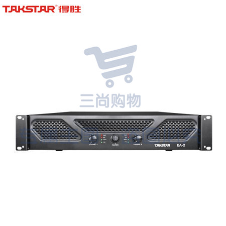 得胜(TAKSTAR)EA-2 纯后级功率放大器 220W 专业音频舞台音响演出工程定阻功放机 视频会议双通道专业功放