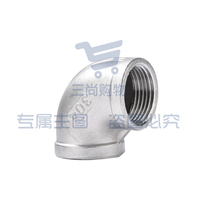 不锈钢弯头  6分