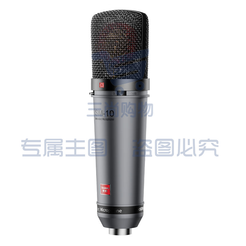 得胜(TAKSTAR)SM-10 专业录音麦克风 大合唱专业录音影视配音演出 48V话筒麦克风