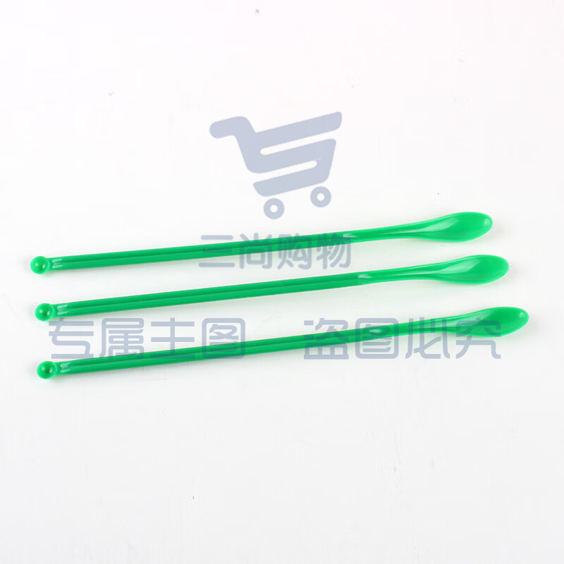 塑料双头药匙 20cm 化学药勺 加长药匙大小头 DIY 实验勺子 10个