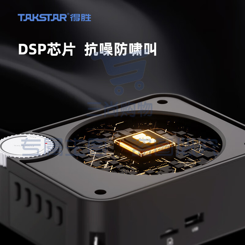 得胜(TAKSTAR)E500W无线扩音器大功率便携式小蜜蜂教学会议培训促销导游喇叭迷你小音箱双手持版