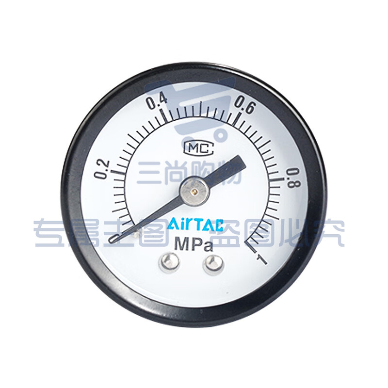 亚德客(AirTAC) 标准型压力表1.0MPa,表盘直径40mm F-GS4010M