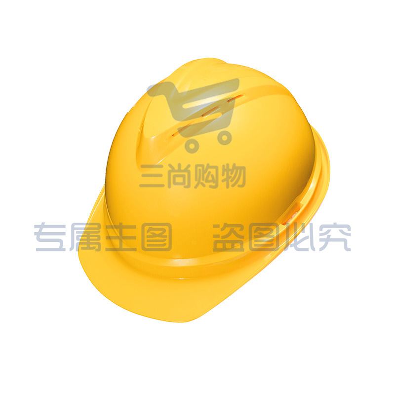 君御1552安全帽ABS豪华带透气孔V型旋钮调节防砸工地安全帽可印字