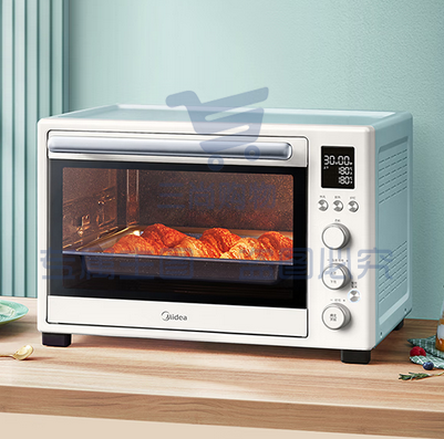 美的(Midea)遇见Q20系列 家用多功能电烤箱 40L大容量 独立控温 搪瓷内胆 热风循环 PT4012W