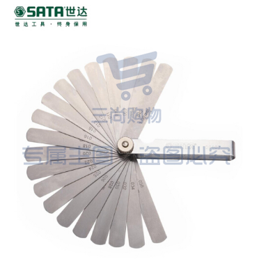 世达(SATA)32件套公英制塞尺0.02-1.00MM货号09407