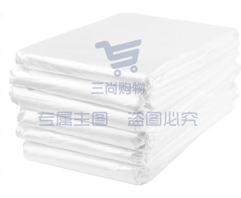 白色垃圾袋60cm*80cm透明塑料袋50只/包