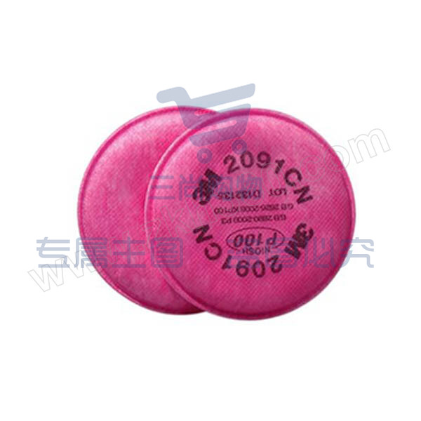 3M 颗粒物滤棉 2091CN P100/KP100 防护颗粒物 1包 销售单位：包