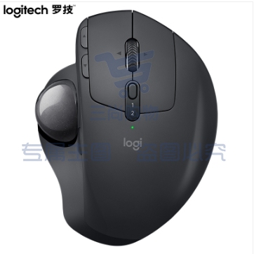 罗技 蓝牙无线鼠标MX ERGO轨迹球鼠标优联可调节转轴 充电外设 深灰
