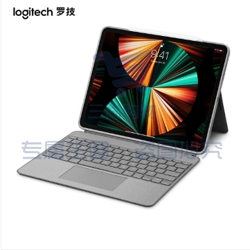 罗技（Logitech）iPad平板电脑键盘保护套 蓝牙 妙控键盘 配备触控板键盘 适配多类iPad IK1275适用12.9英寸iPadPro（五代）