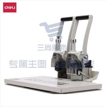 得力（deli）T502 省力型单据打孔机 财务凭证装订机 自动断电保护