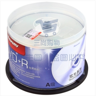纽曼（Newsmy）炫光系列DVD+R 16速4.7G 空白光盘/光碟/刻录盘 桶装50片