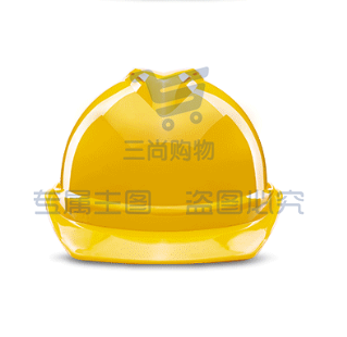 诺瑞斯安 安全帽 新国标ABS 防砸透气 工业头盔电力工程工地建筑施工抗冲击 免费印字 V型透气黄色