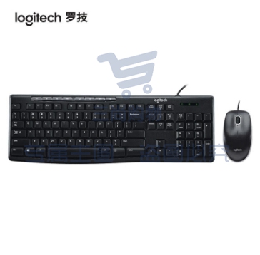 罗技（Logitech） MK200 有线键鼠套装 办公键鼠 黑色