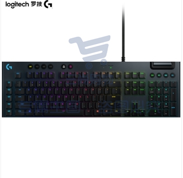 罗技（G）G813游戏键盘 超薄矮轴 有线键盘 RGB炫光电竞LOL魔兽世界 拉丝铝面板 全尺寸119键 L轴 类红轴