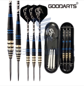 古德骑士Goodarts 针式飞镖23g黄铜 【三支塑盒装】蓝线