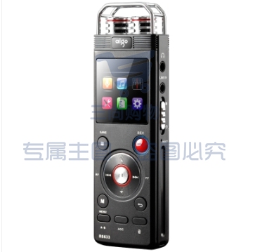 爱国者（aigo）录音笔 R6633 32G 微型专业高清远距降噪 双供电TF卡扩容 声控录音器学习 