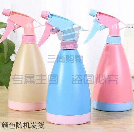 青意萱 84酒精消毒喷壶糖果色透明色小喷壶 家用消毒浇水喷壶手压式浇花塑料壶 糖果色喷壶500ml(1个装)