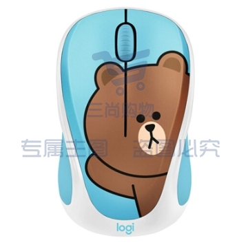 罗技（Logitech）LINE FRIENDS 无线鼠标 可爱萌系光电女生鼠标 送女神 情人节礼物 布朗熊BROWN