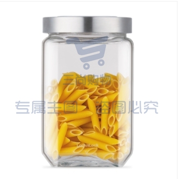 乐扣乐扣（LOCKnLOCK）LLG106 玻璃储物罐密封罐 收纳储物容器 厨房食品储存器皿 1.7L