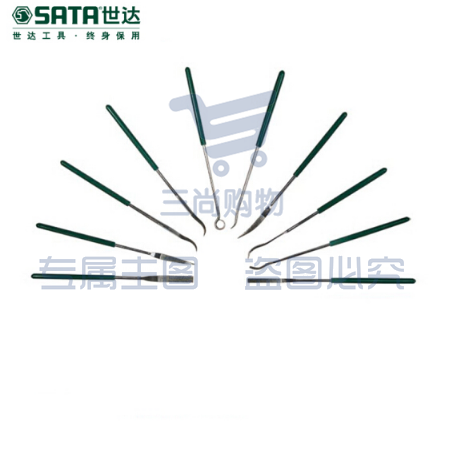 世达(SATA)10件套金刚石特种异型什锦锉3x140MM/金刚石锉削什锦三角锉刀金属钢锉03804