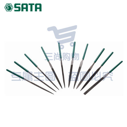 世达(SATA)10件套什锦锉3x140MM/10件套小锉刀钢锉组合套装 03801