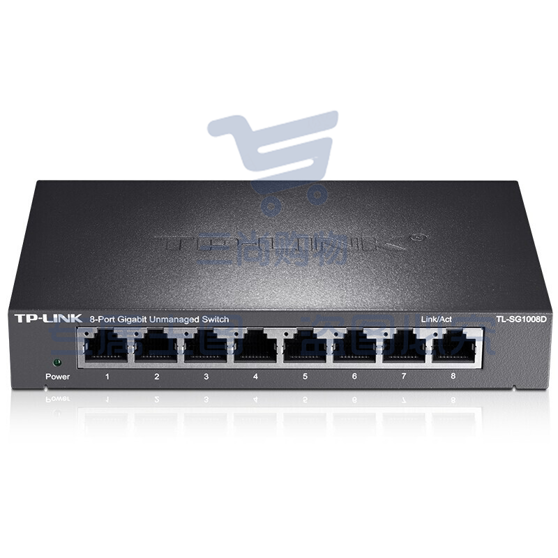 TP-LINK 8口千兆交换机 企业级交换器 监控网络网线分线器 分流器TL-SG1008D
