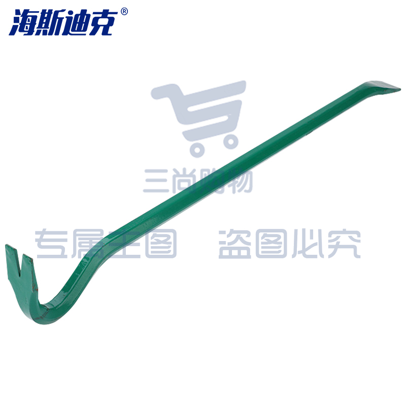 海斯迪克 消防两用撬棍 600*16mm 起钉器 特种钢撬杠撬棒多功能起钉器