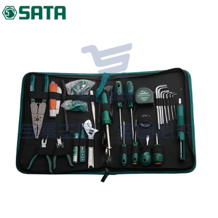 世达(SATA)27件电子工具组套/工具箱包组套电脑螺丝刀扳手组合套装 03760