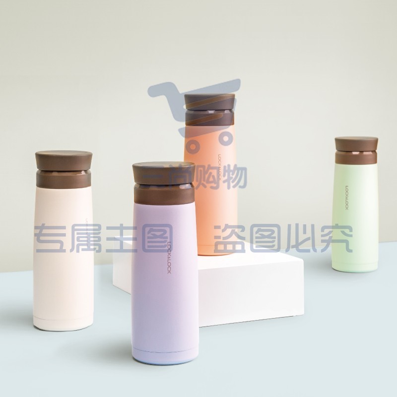 乐扣乐扣(lock&amp;lock)保温杯不锈钢便携水杯情侣杯 380ML LHC4194(个)  (