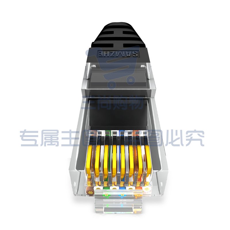 山泽(SAMZHE)HBL-6350六类千兆网络跳线宽带线黑色35米 (