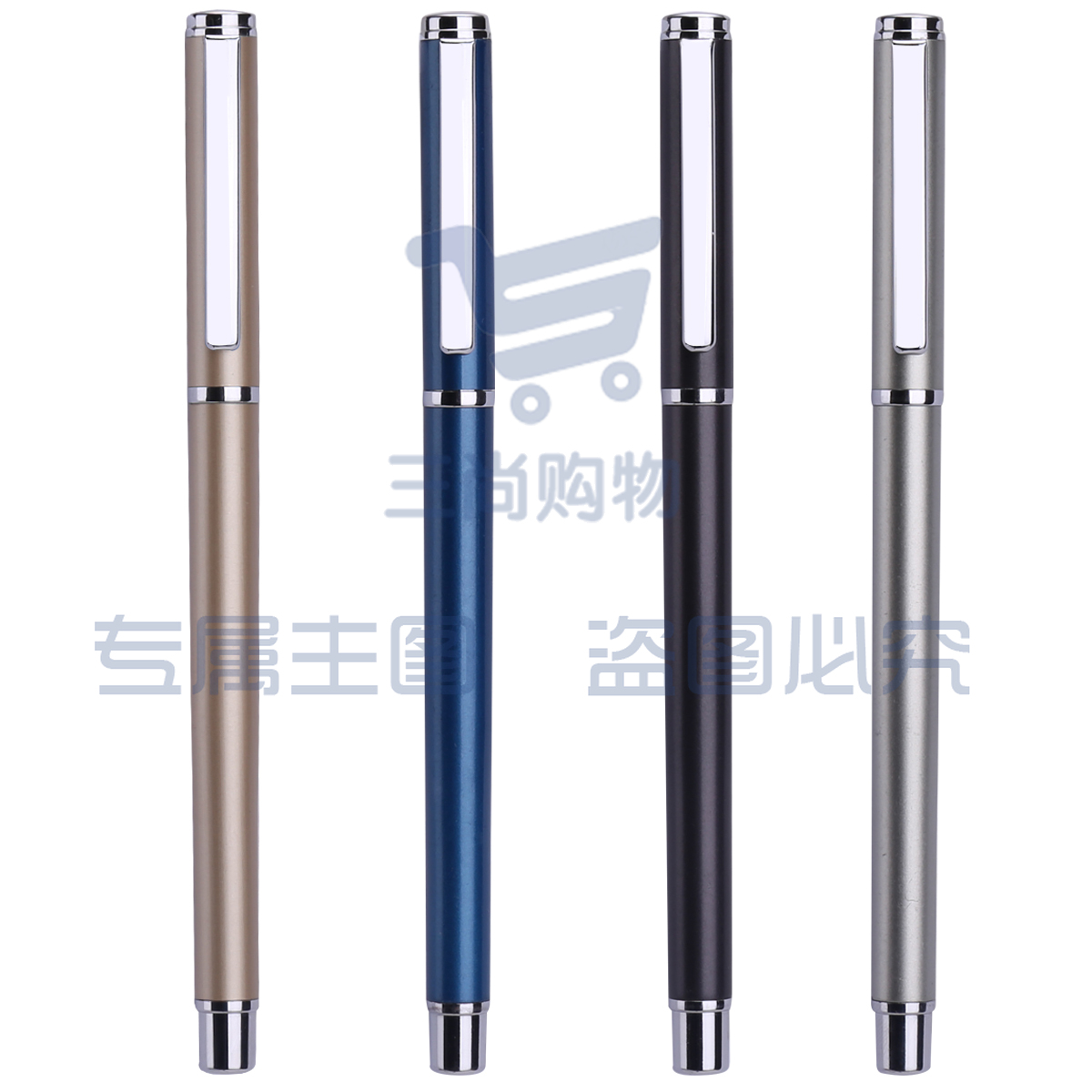 得力S82-01中性笔0.5mm子弹头(金属灰)