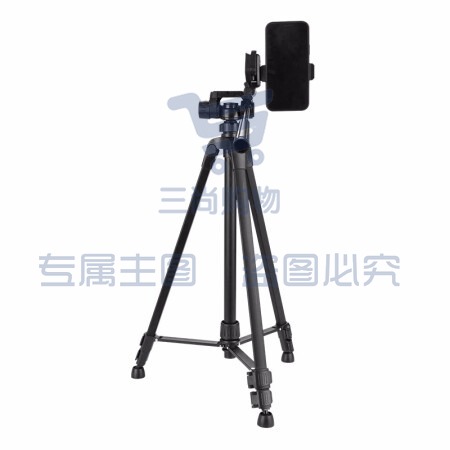 伟峰 WT-3520E 数码相机/微单反脚架 铝合金轻便三脚架 摄影摄像手机自拍直播户外投影仪支架