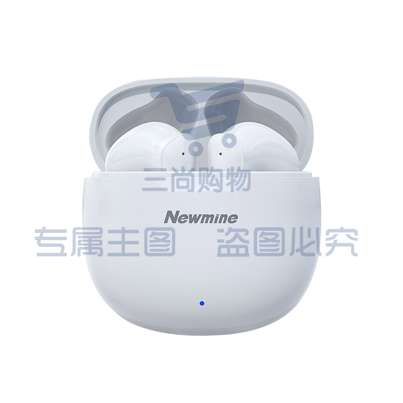 纽曼(Newmine) 蓝牙耳机 L6 双唛降噪半入耳式耳机长续航跑步运动通用苹果华为小米手机的耳机 白色