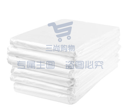 白色垃圾袋60cm*80cm透明塑料袋50只/包